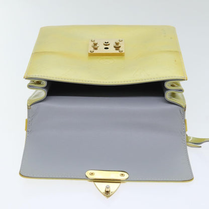 Louis Vuitton Spring Street NM Handbag Monogram Vernis with Monogram Canvas, BEIGE, PATENT_LEATHER, Handbag