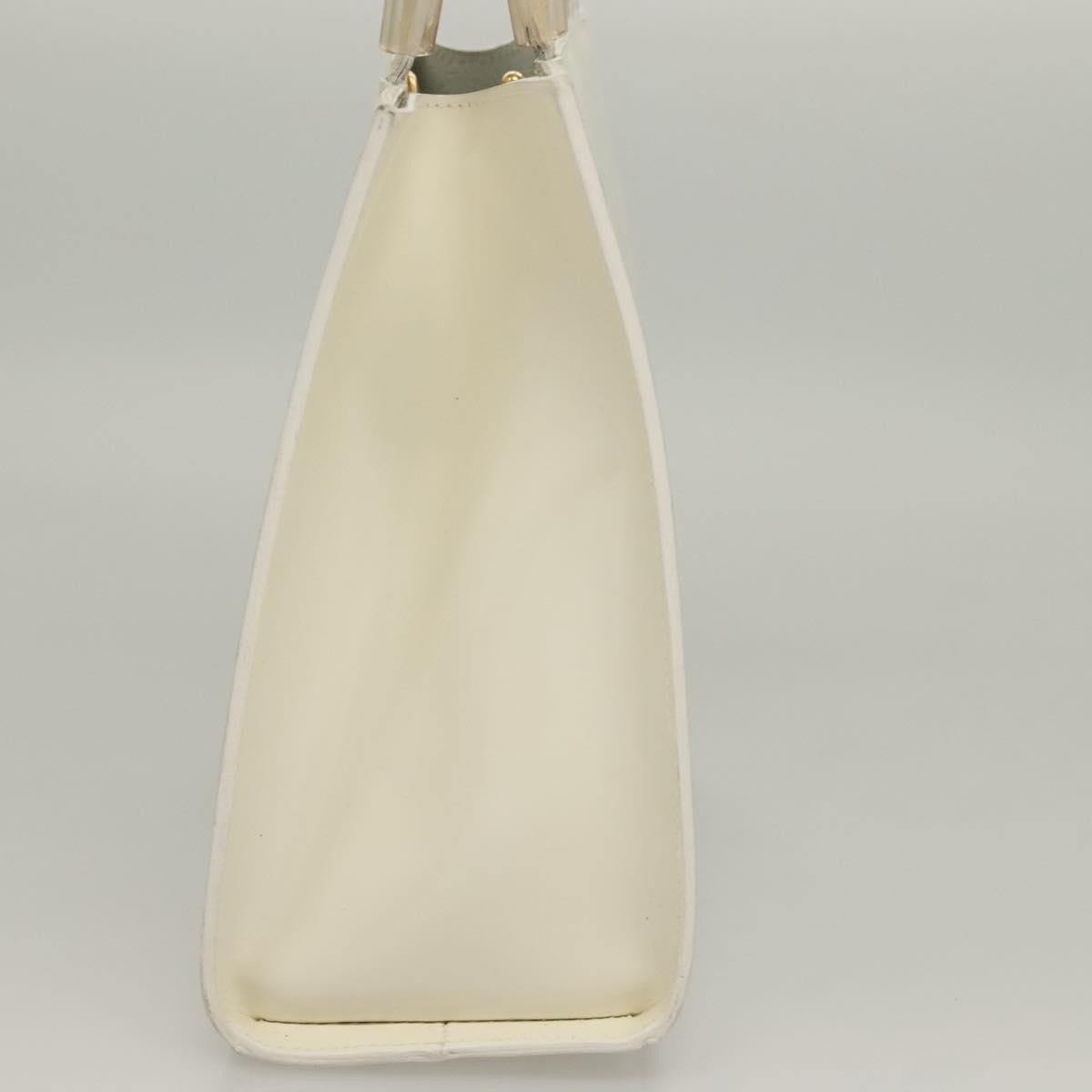 Salvatore Ferragamo Vintage Handbag Patent leather, WHITE, PATENT_LEATHER, Handbag