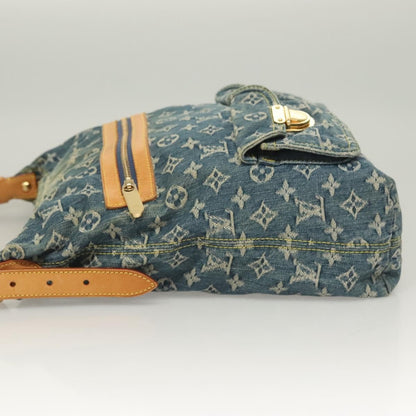 Louis Vuitton Baggy Handbag Denim, BLUE, DENIM_JEANS, Shoulder bag