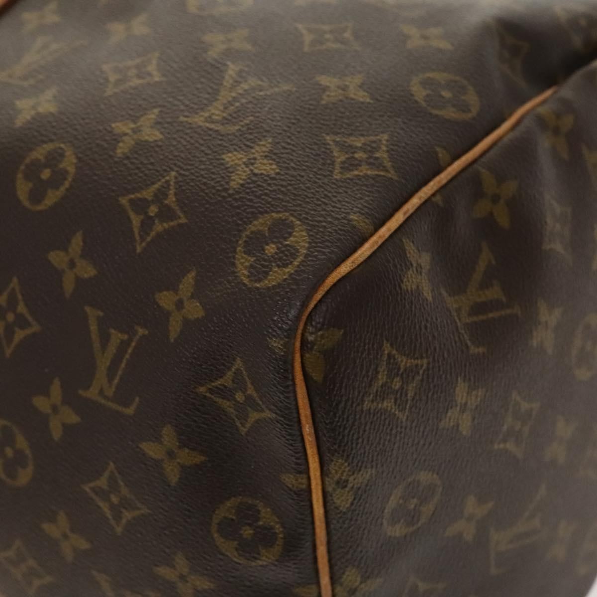 Louis Vuitton Keepall Bag Monogram Canvas, BROWN, CANVAS, Travel bag