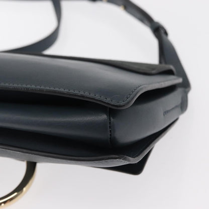 Chloe Faye Shoulder Bag Leather and Suede, GREEN, SUEDE, Shoulder bag