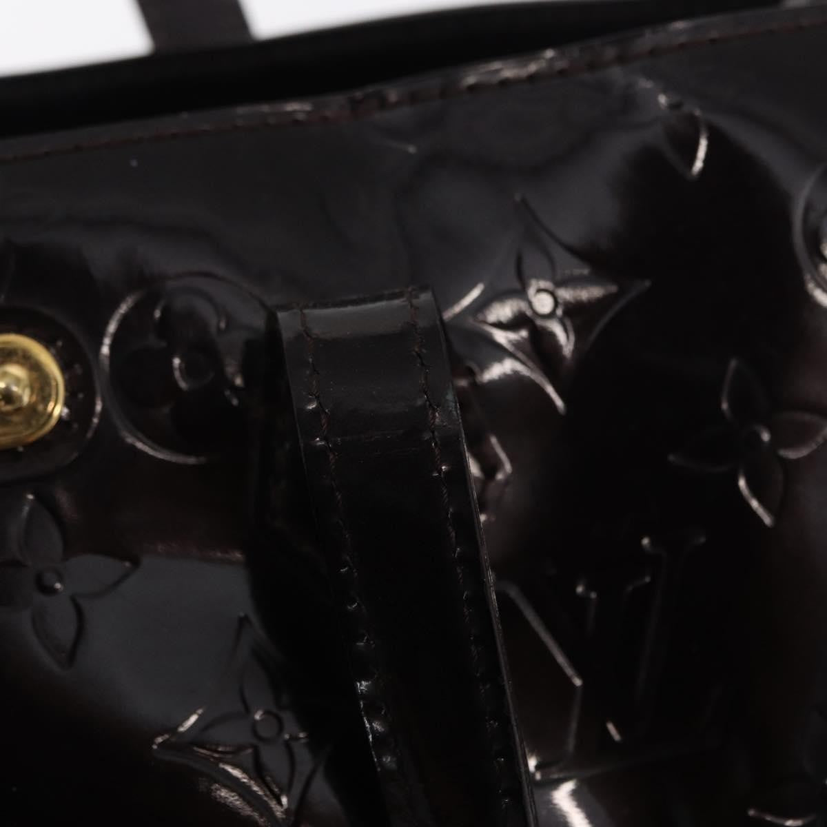 Louis Vuitton Wilshire Handbag Monogram Vernis, BURGUNDY, PATENT_LEATHER, Handbag