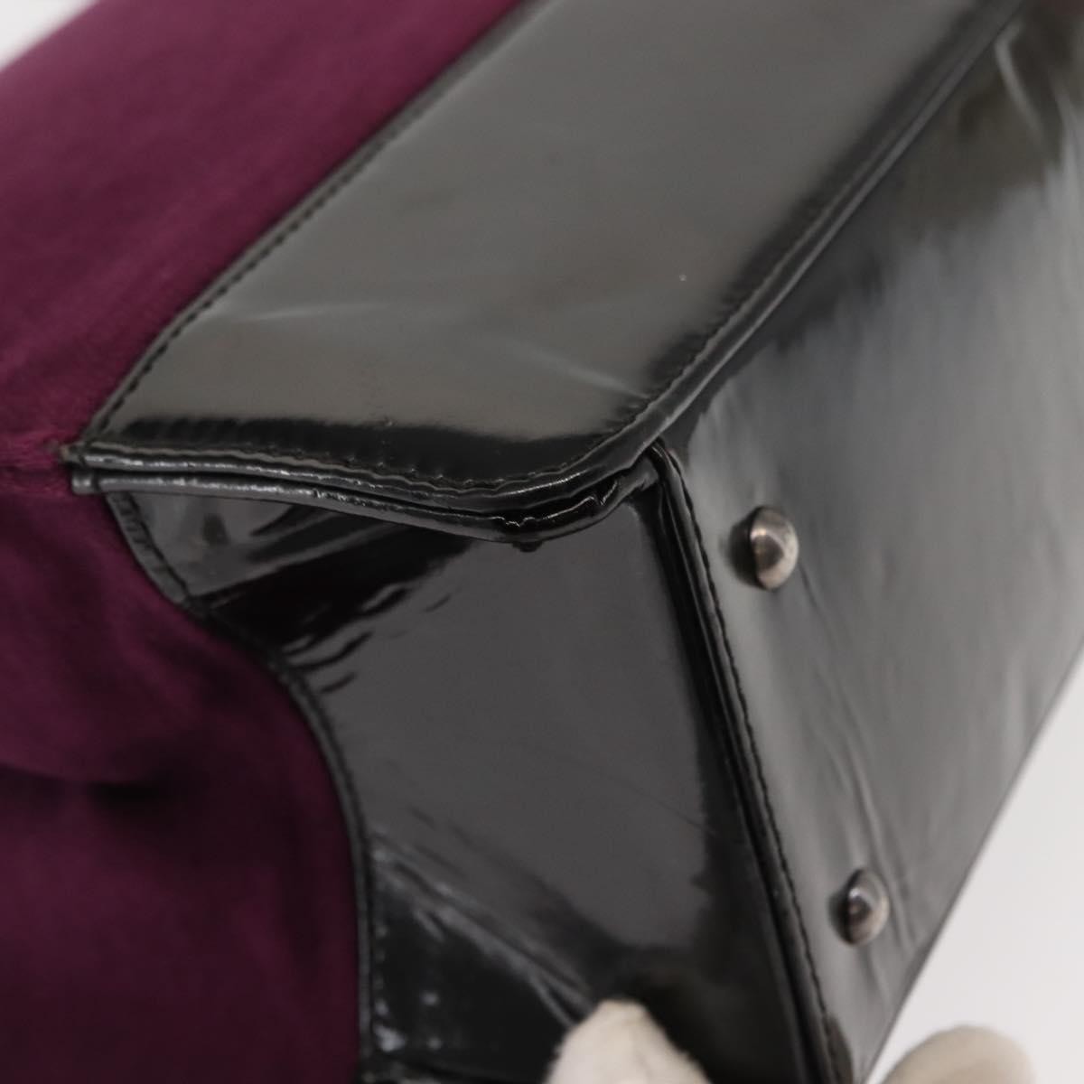 Chanel Vintage Logo Tote Cotton, PURPLE, COTTON, Tote bag