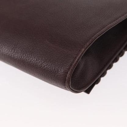 Saint Laurent Vintage Shoulder Bag Leather, PURPLE, LEATHER, Shoulder bag