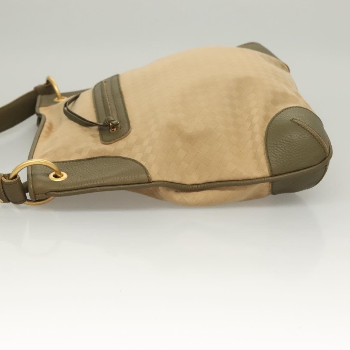 Bottega Veneta Vintage Shoulder Bag Canvas, BEIGE, CANVAS, Shoulder bag