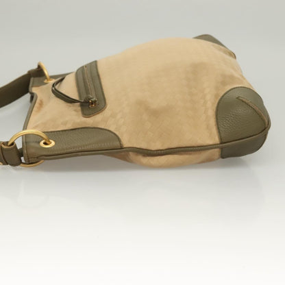 Bottega Veneta Vintage Shoulder Bag Canvas, BEIGE, CANVAS, Shoulder bag