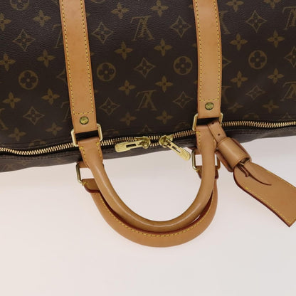 Louis Vuitton Keepall Bag Monogram Canvas, BROWN, CANVAS, Travel bag