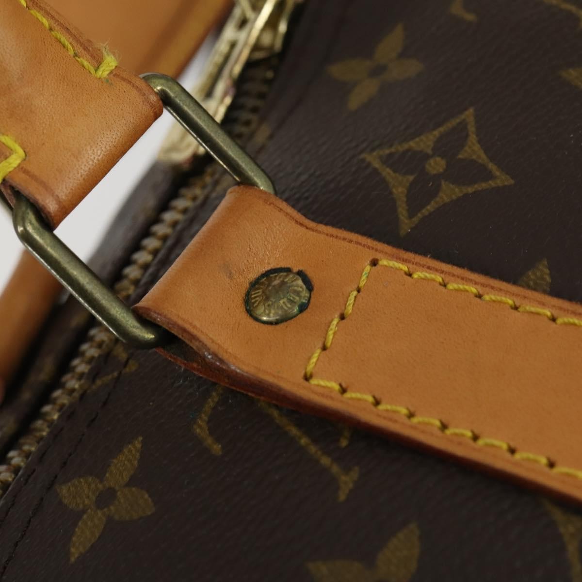 Louis Vuitton Keepall Bag Monogram Canvas, BROWN, CANVAS, Travel bag