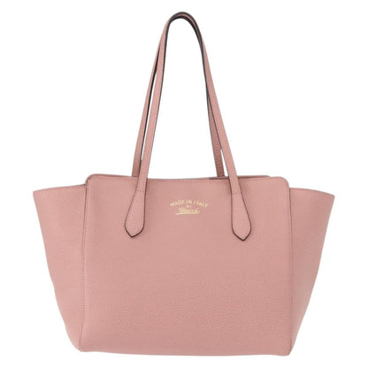 Gucci Swing Tote Leather, PINK, LEATHER, Tote bag