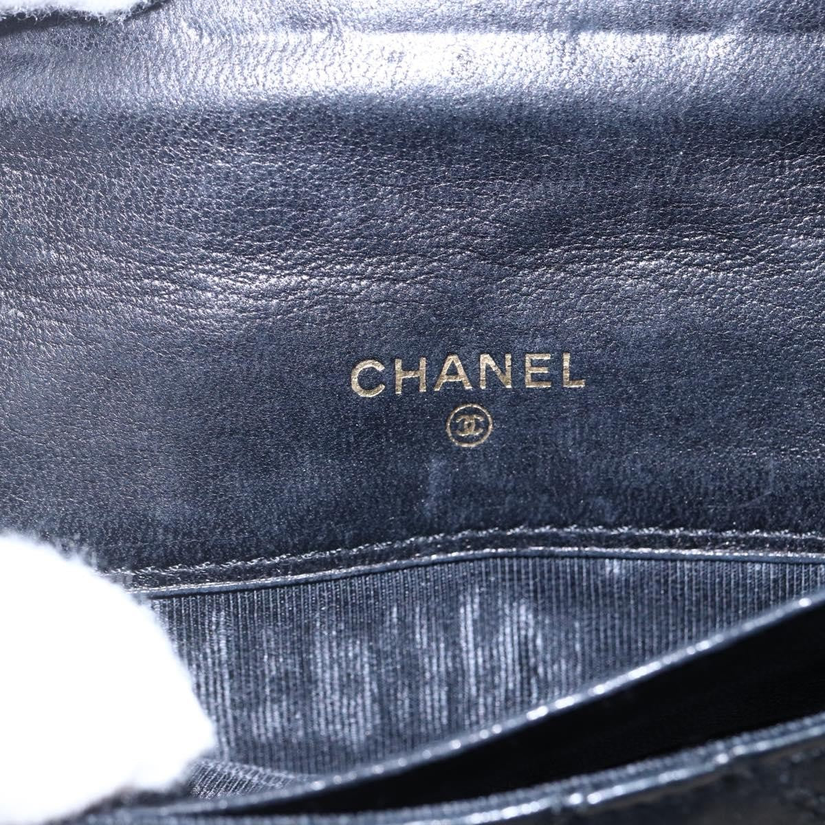 Chanel Vintage CC Flap Wallet Leather, BLACK, LEATHER, Wallets