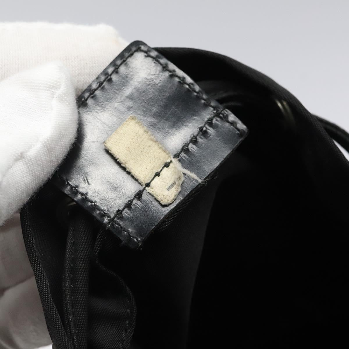 Prada Vela Drawstring Bucket Wristlet Pouch Tessuto, BLACK, NYLON, Clutche & pouche