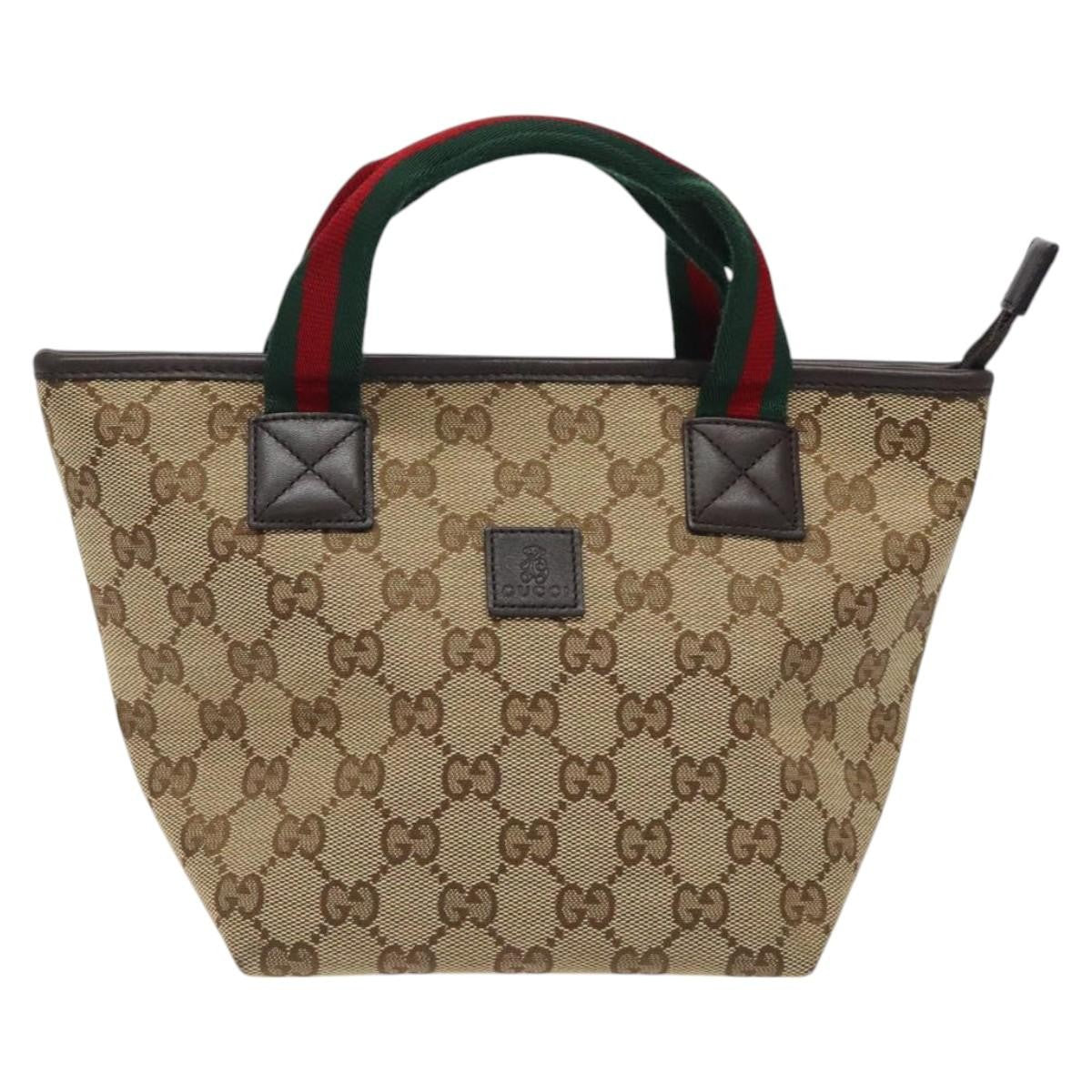 Gucci GG Canvas Bag Canvas, BEIGE, CANVAS, Handbag