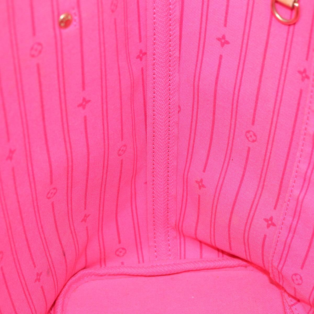 Louis Vuitton Neverfull Tote Limited Edition Monogram Roses, PINK, CANVAS, Tote bag