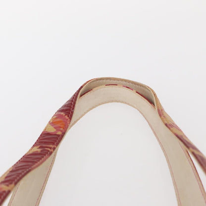 Chanel Vintage Floral Tote Canvas, RED, CANVAS, Tote bag