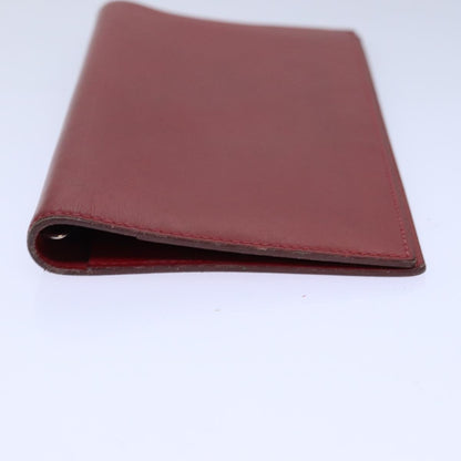 Hermes Agenda A6 Day Planner Housse Leather, RED, LEATHER, Wallets