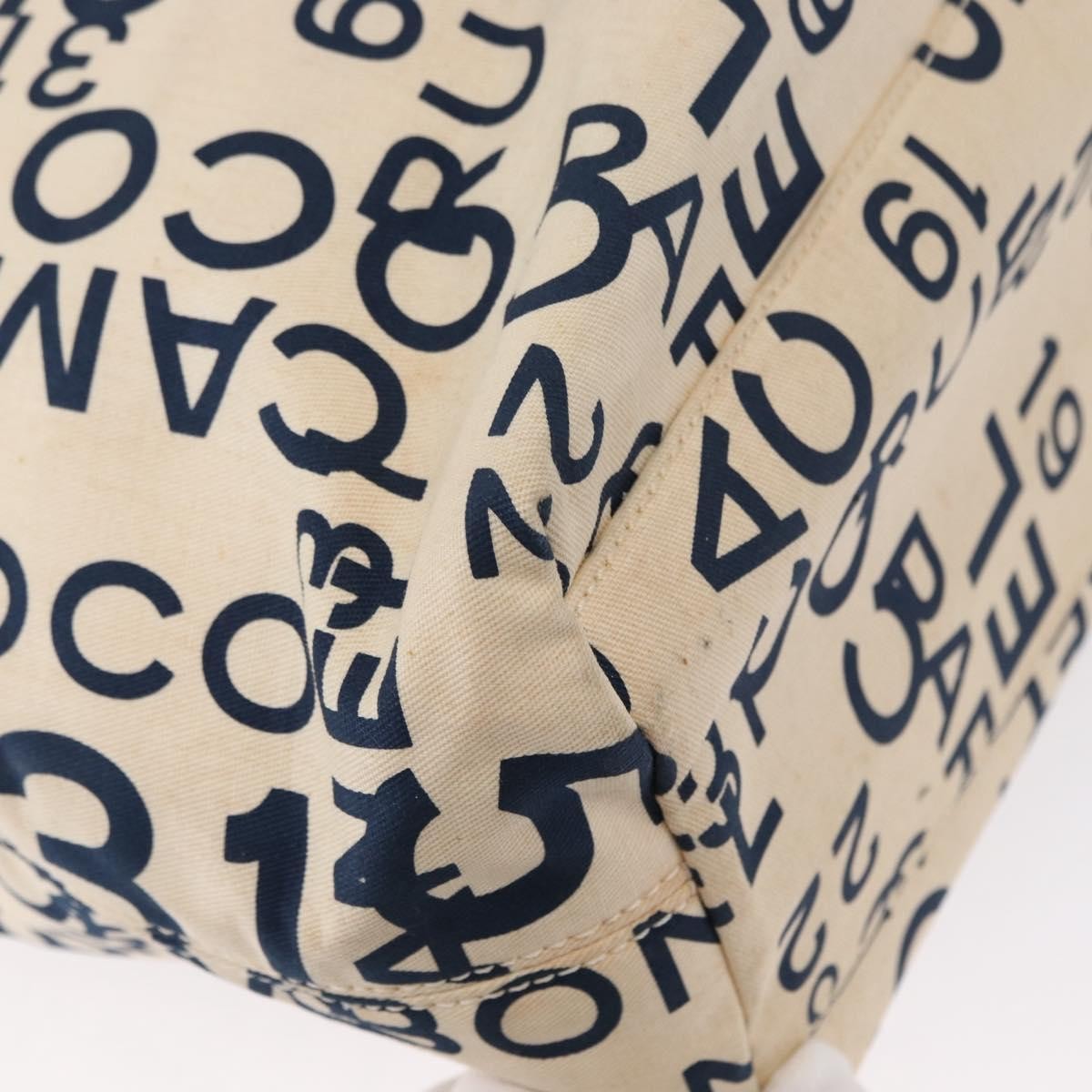 Chanel 31 Rue Cambon Beach Zip Tote Printed Canvas, NAVY, CANVAS, Tote bag