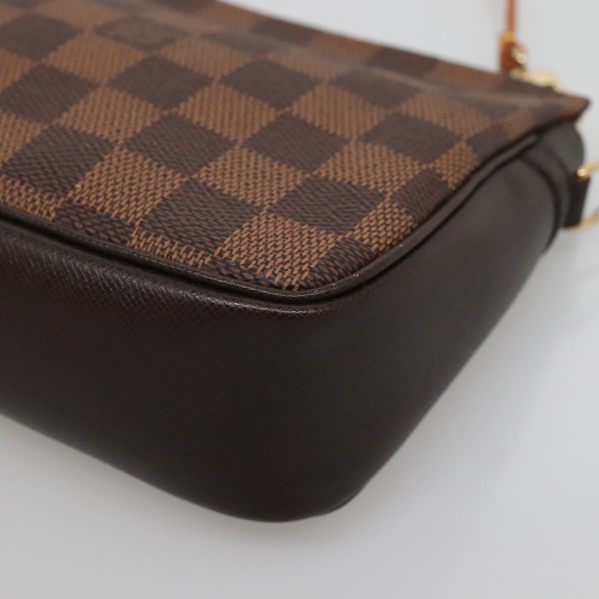 Louis Vuitton Trousse Make Up Bag Damier, BROWN, CANVAS, Clutche & pouche