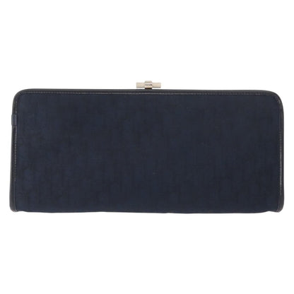 Christian Dior Vintage Trotter Pouch Canvas, NAVY, CANVAS, Clutche & pouche