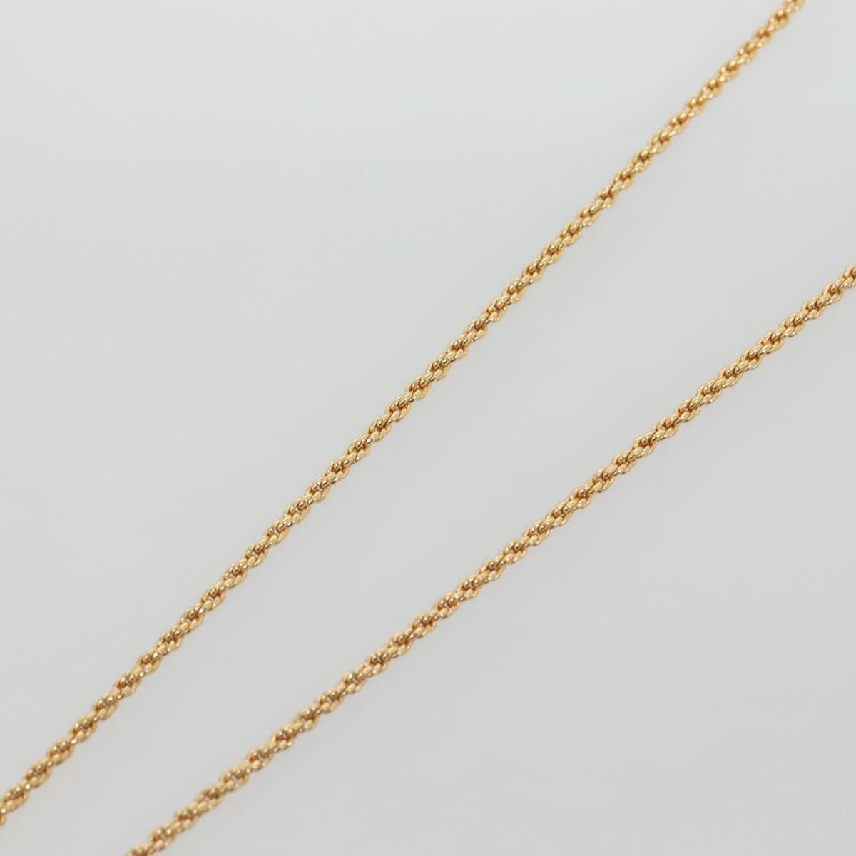 Christian Dior Logo Flower Necklace Metal, GOLD, METAL, Necklace