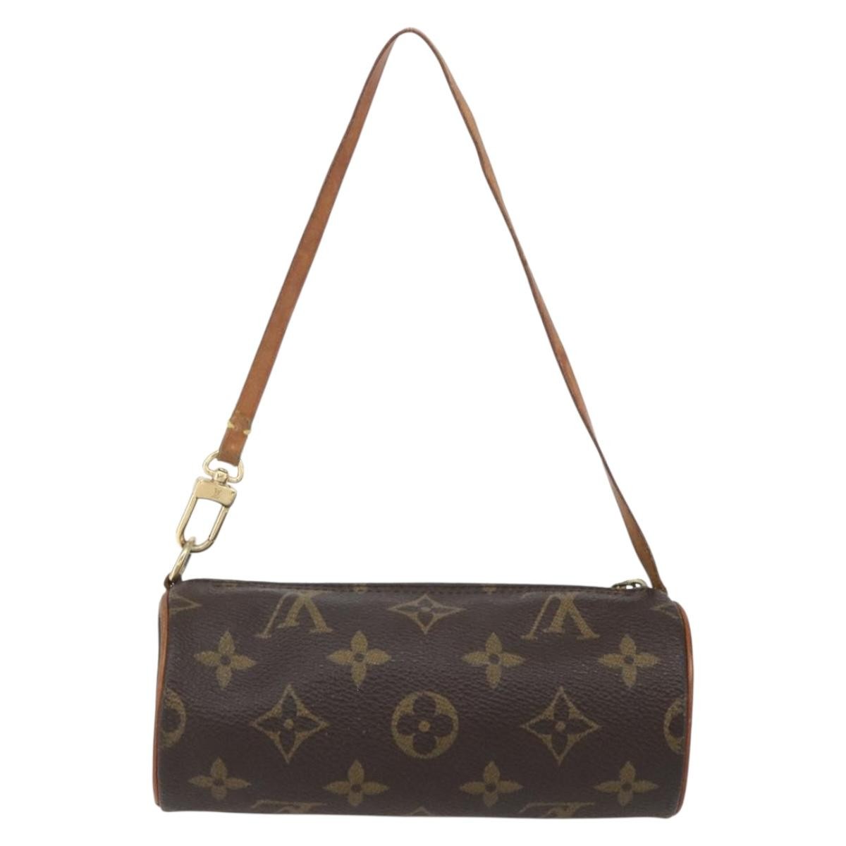 Louis Vuitton Papillon Pochette Monogram Canvas, BROWN, CANVAS, Clutche & pouche