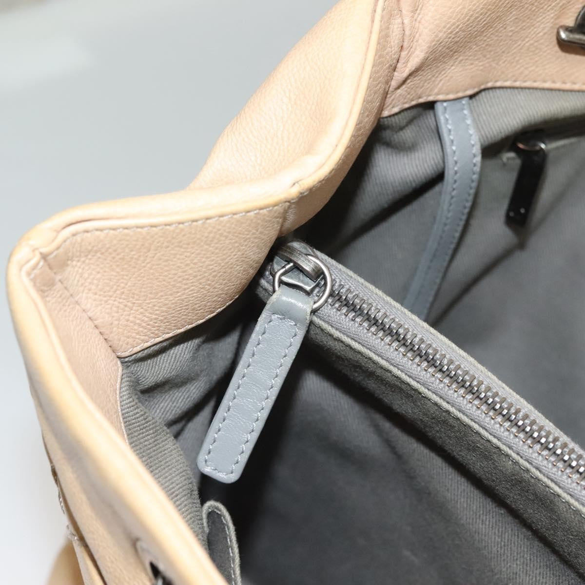 Chanel Petite Shopping Tote Quilted Calfskin, BEIGE, LEATHER, Tote bag