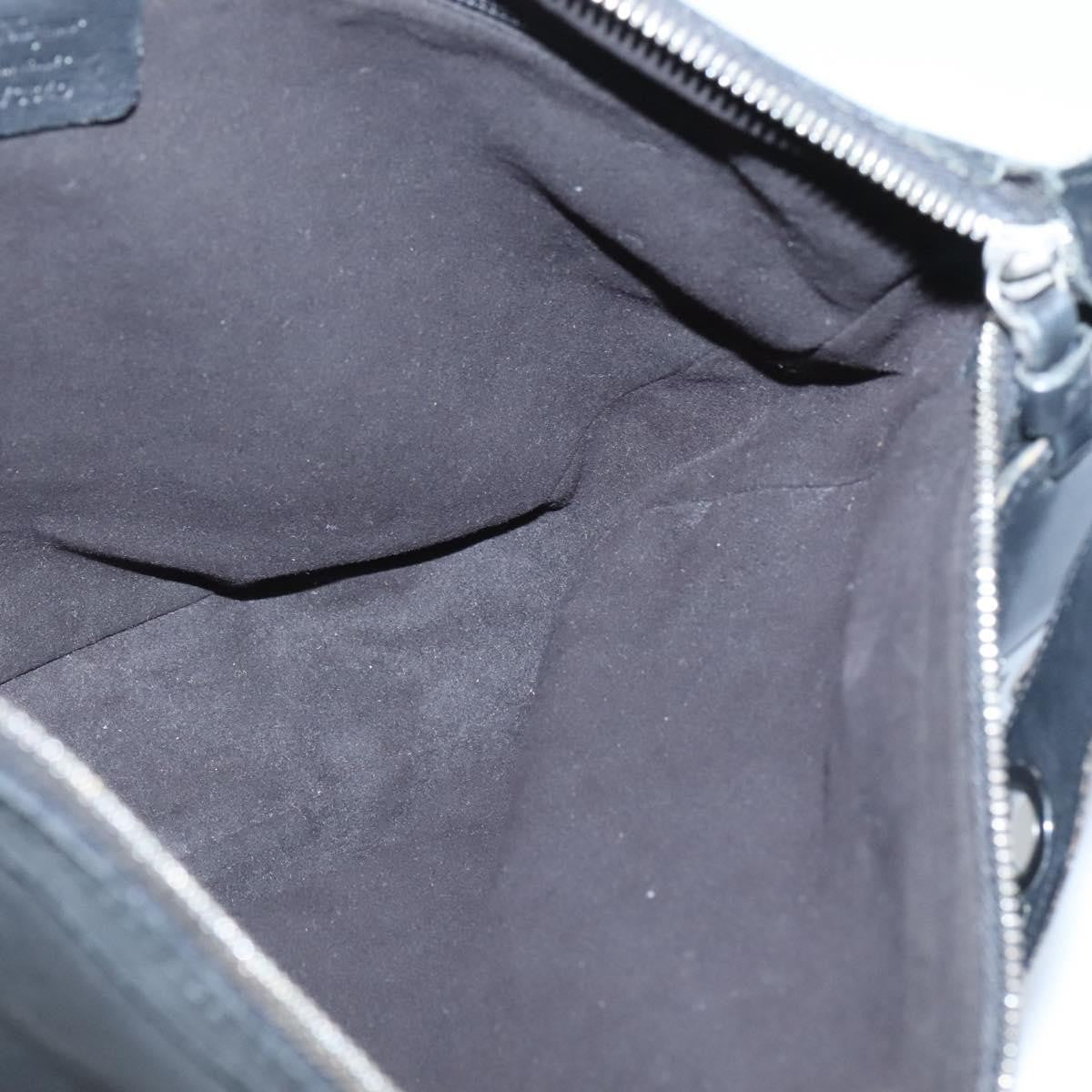 Salvatore Ferragamo Gancini Shoulder Bag Leather, BLACK, LEATHER, Shoulder bag