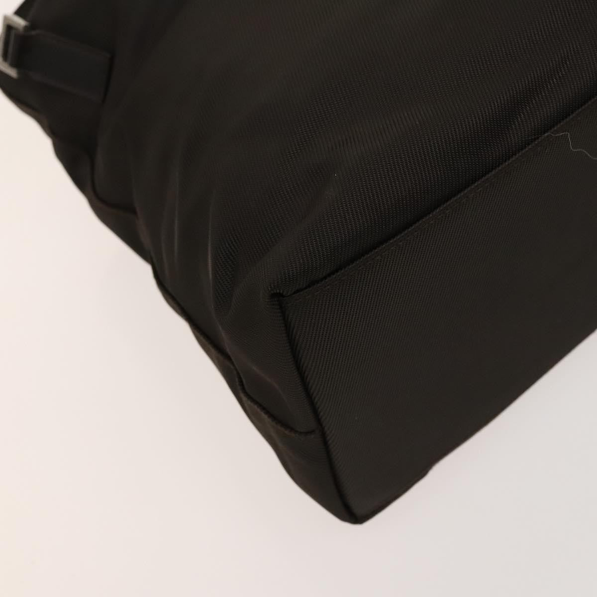 Gucci Vintage Bamboo Handle Bag Nylon, BROWN, NYLON, Handbag