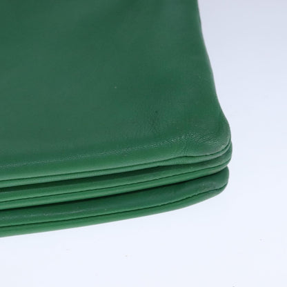 Celine Trio Crossbody Bag Leather, GREEN, LEATHER, Crossbody bag