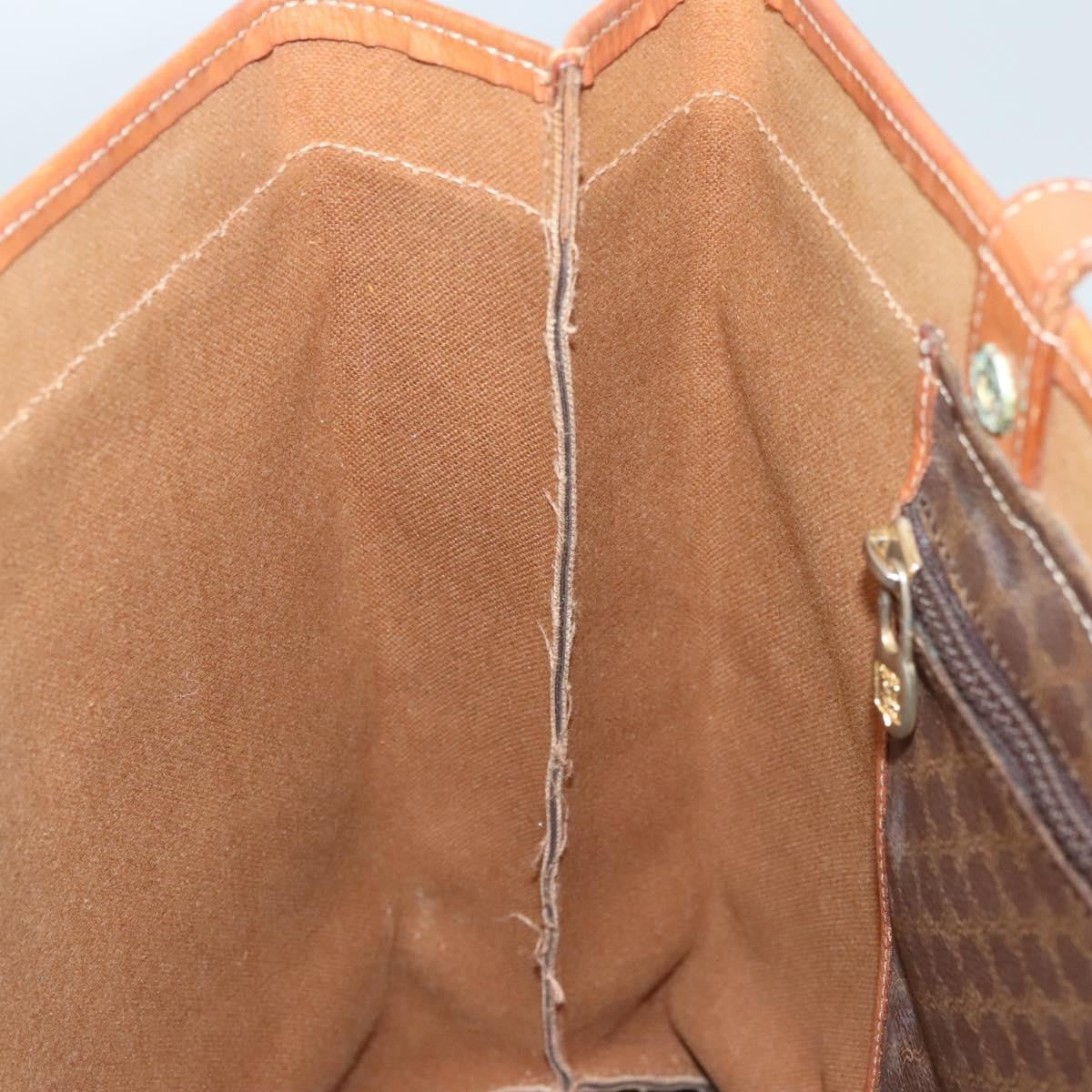 Celine Vintage Macadam Tote bag Canvas, BROWN, CANVAS, Tote bag