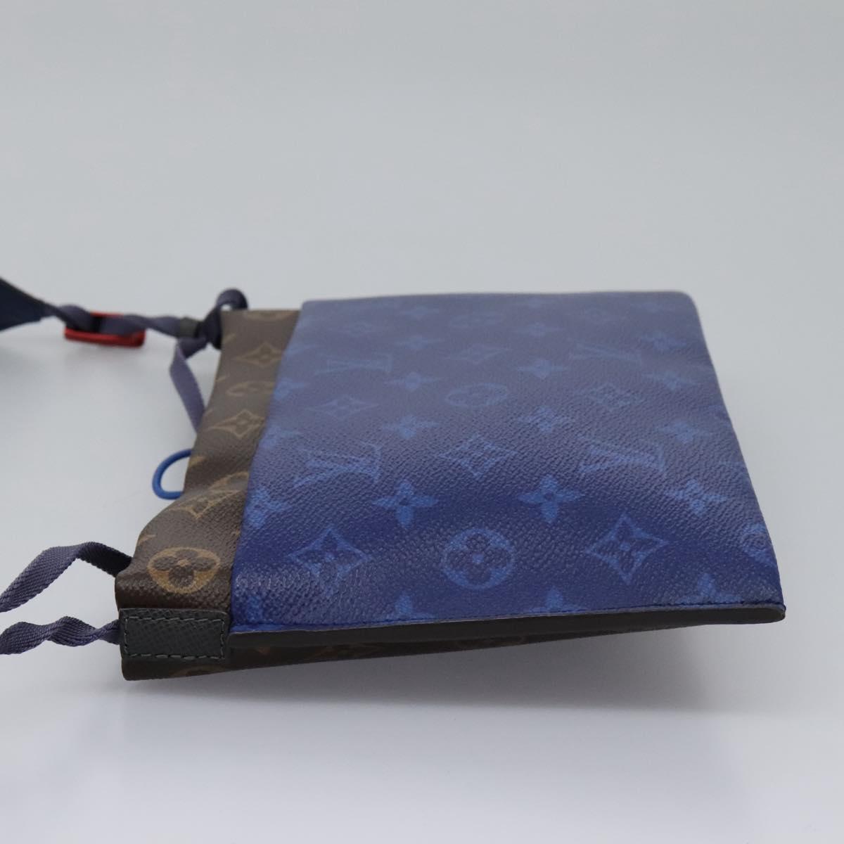 Louis Vuitton Outdoor Pouch Limited Edition Monogram Pacific Canvas, BLUE, CANVAS, Clutche & pouche