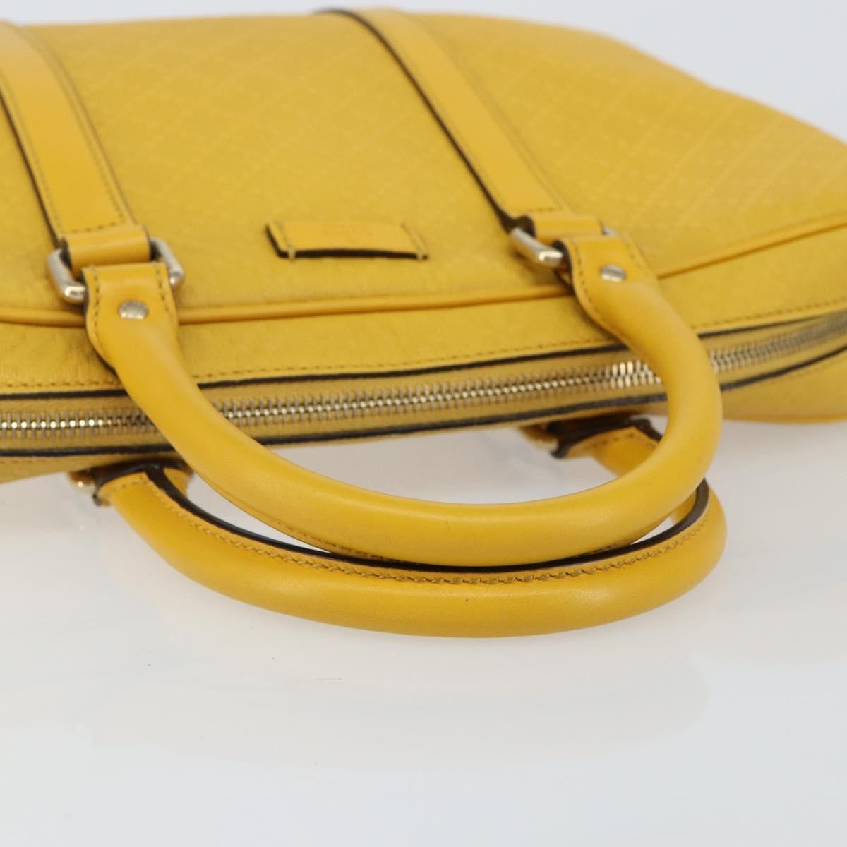 Gucci Diamante bright briefcase Leather, YELLOW, LEATHER, Briefcase