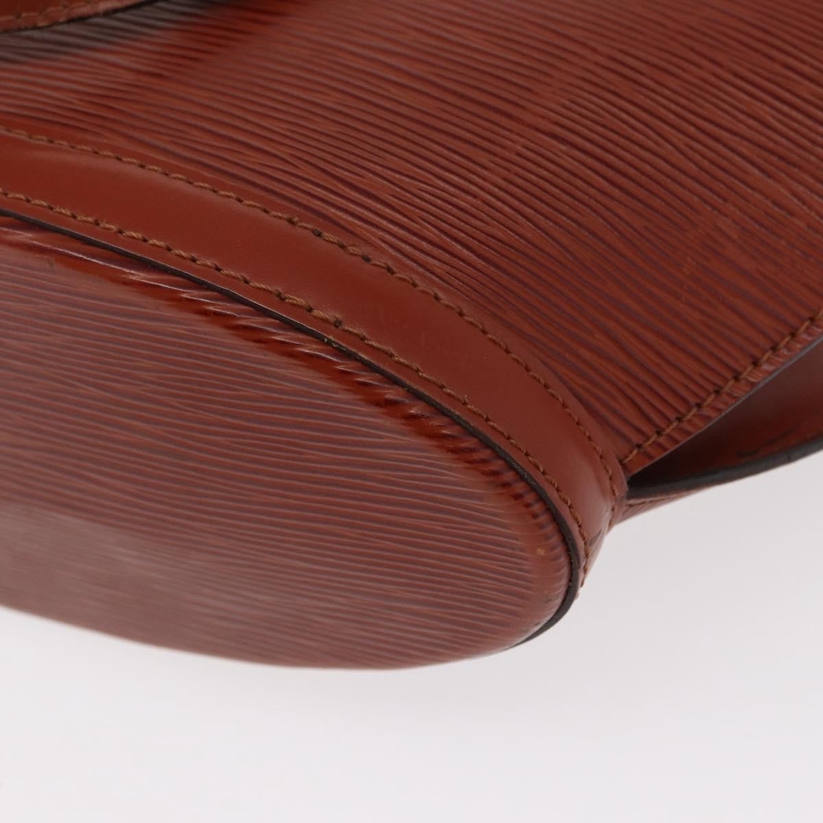 Louis Vuitton Saint Jacques Handbag Epi Leather, BROWN, LEATHER, Handbag