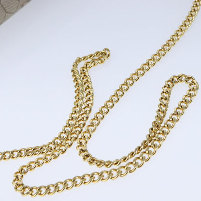 Christian Dior Vintage Honeycomb chain Canvas, BEIGE, CANVAS, Shoulder bag