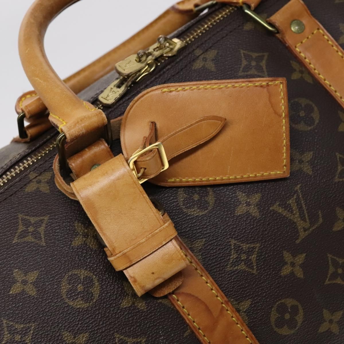 Louis Vuitton Keepall Bag Monogram Canvas, BROWN, CANVAS, Travel bag