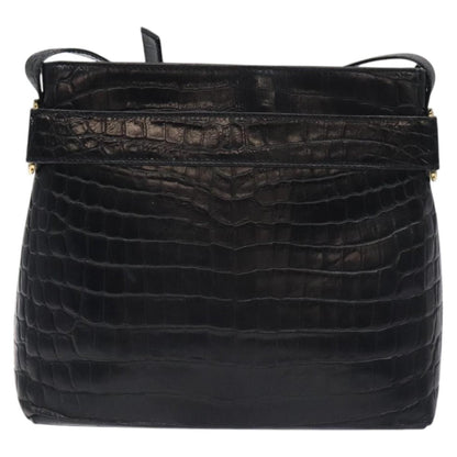 Salvatore Ferragamo Vara shoulder Bag Leather, BLACK, LEATHER, Shoulder bag