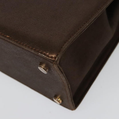 Salvatore Ferragamo Gancini Shoulder Bag Leather, BROWN, LEATHER, Shoulder bag