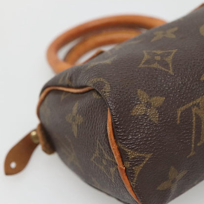 Louis Vuitton Speedy Mini HL Handbag Monogram Canvas, BROWN, CANVAS, Handbag