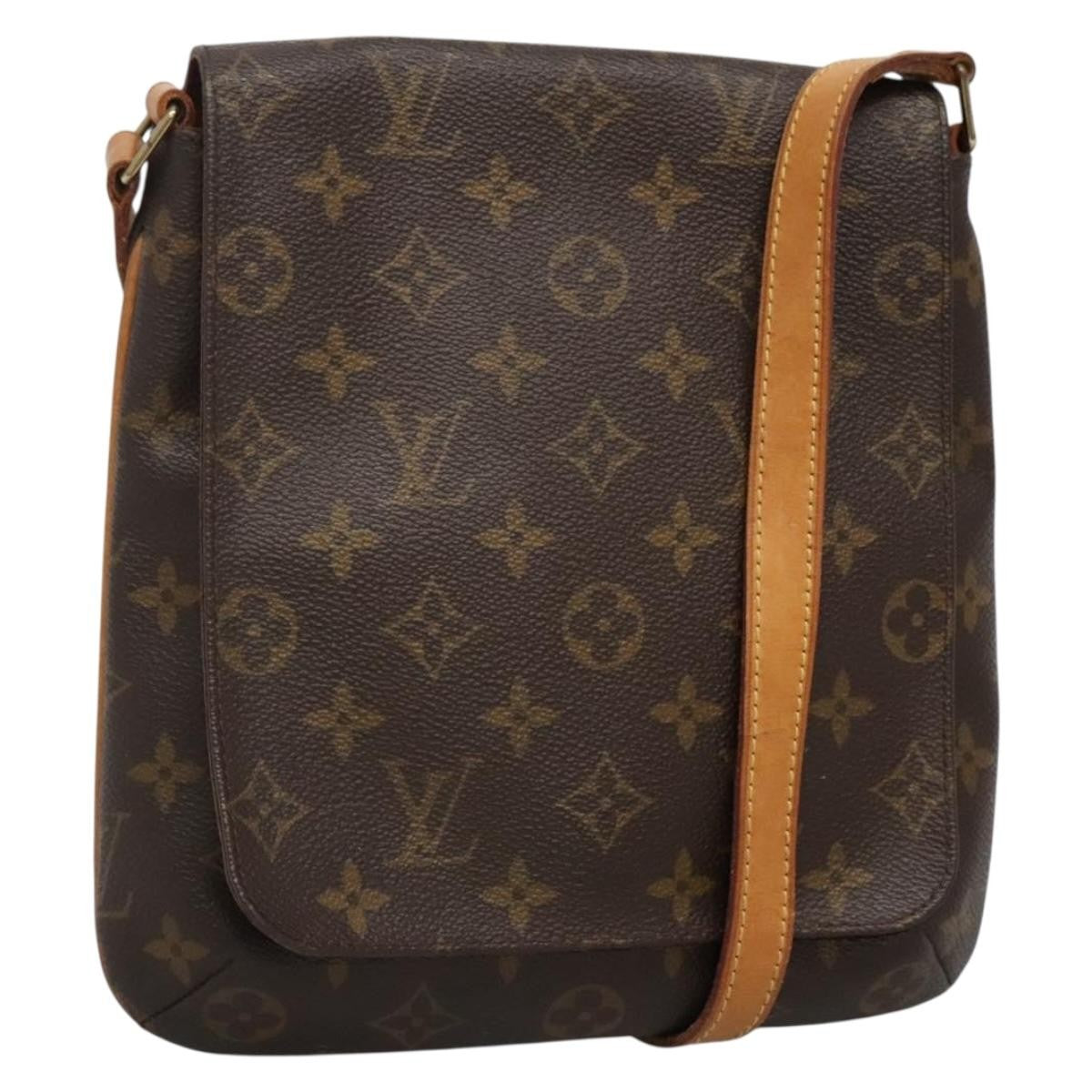 Louis Vuitton Musette Salsa Handbag Monogram Canvas, BROWN, CANVAS, Handbag