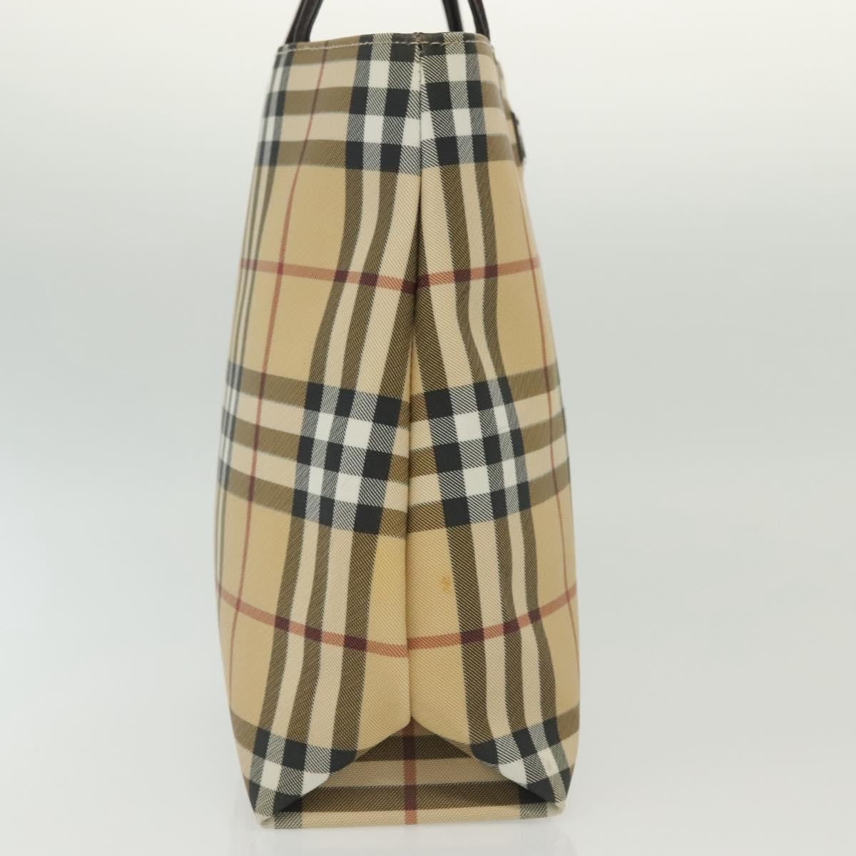 Burberry Nova Check Tote canvas check pattern, BEIGE, PVC, Tote bag