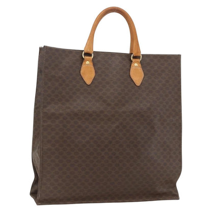 Celine Vintage Macadam Tote bag Canvas, BROWN, CANVAS, Tote bag