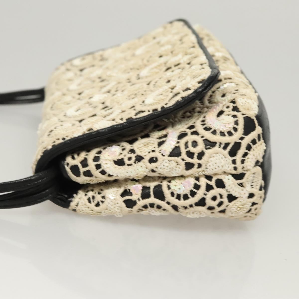 Chanel Floral CC Flap Bag Leather, WHITE, LEATHER, Shoulder bag