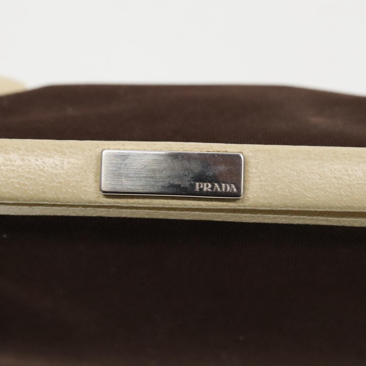 Prada Vintage Handbag Canvas, BROWN, CANVAS, Handbag