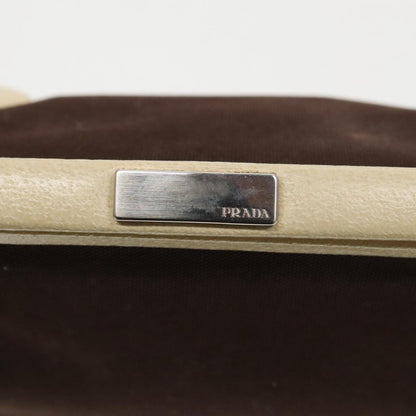 Prada Vintage Handbag Canvas, BROWN, CANVAS, Handbag