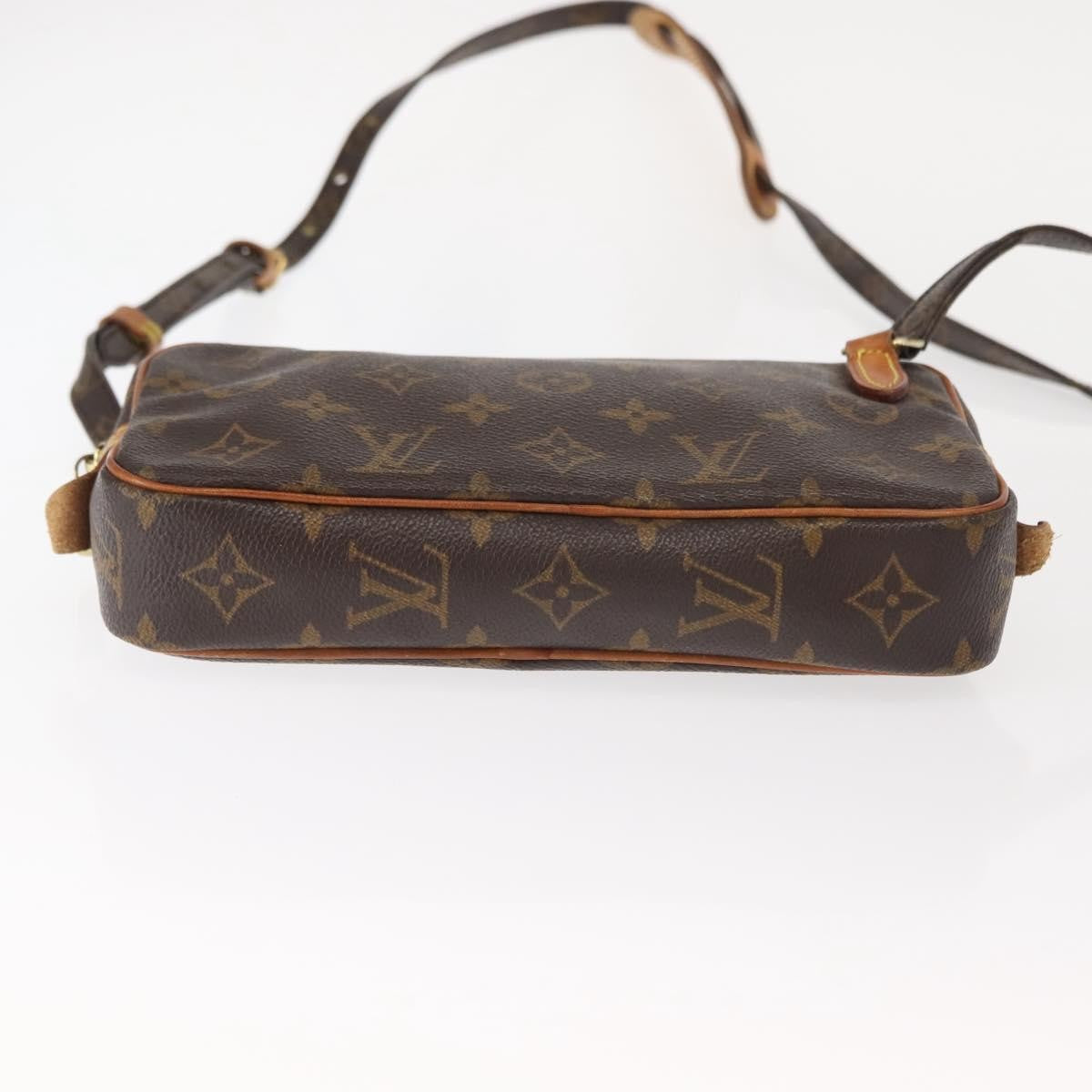 Louis Vuitton Pochette Marly Bandouliere Bag Monogram Canvas, BROWN, CANVAS, Shoulder bag