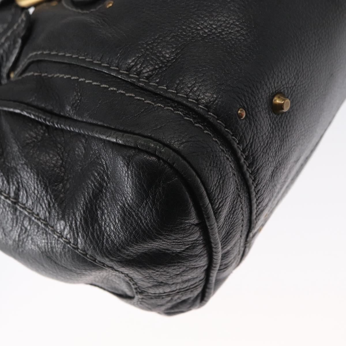 Chloe Pure Paddington Satchel Leather, BLACK, LEATHER, Handbag