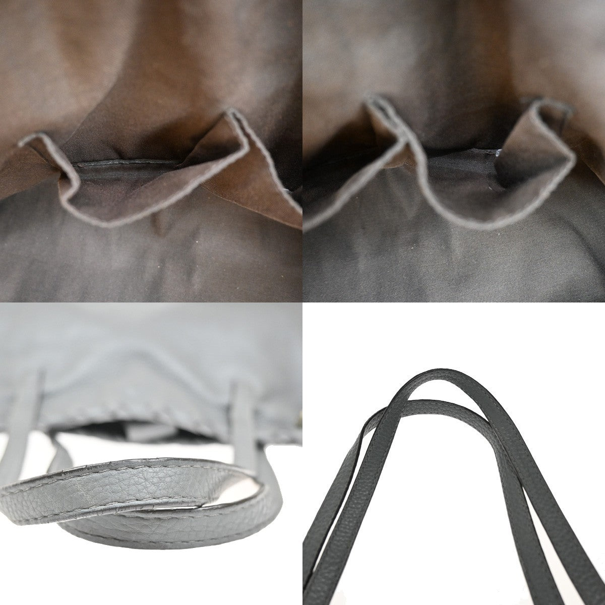 Gucci Bamboo Tassel Tote Leather, GRAY, LEATHER, Tote bag