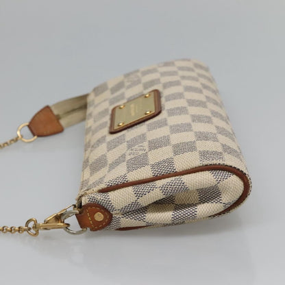 Louis Vuitton Eva Handbag Damier, WHITE, CANVAS, Shoulder bag