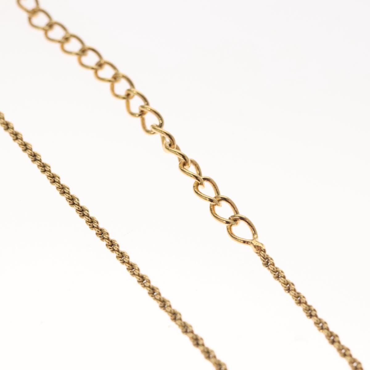 Christian Dior CD Pendant Necklace Gold-plated, GOLD, METAL, Necklace