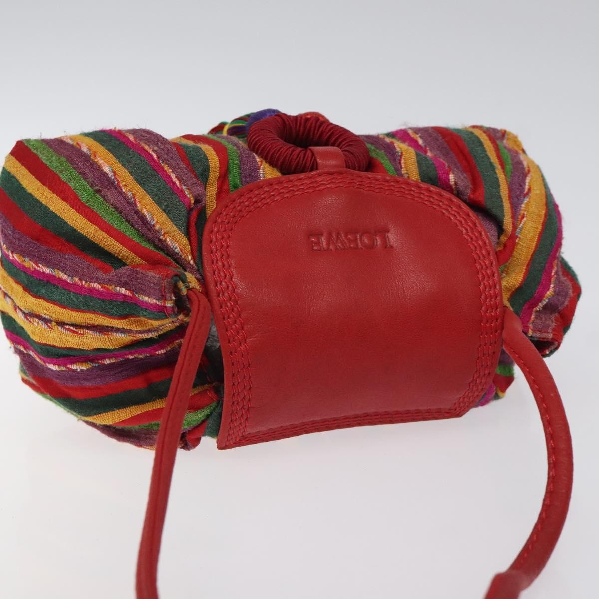 Loewe Vintage Crossbody Cotton, RED, COTTON, Shoulder bag
