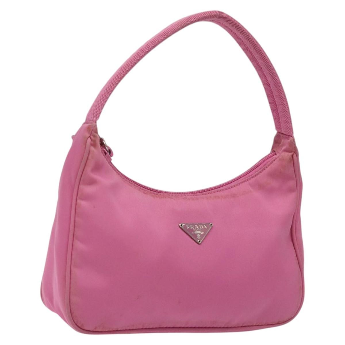 Prada Hobo Tessuto, PINK, NYLON, Clutche & pouche